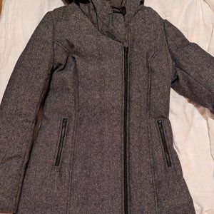 Soia & Kyo Camelia Tweed and Down Coat
